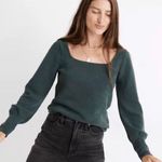 Madewell Black Ottoman Rib Squareneck Top Photo 0