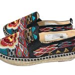 Johnny Was NEW Aldorva Embroidered Platform Espadrille Slip On Shoes size 37 6.5 Photo 2