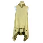 Luth Garde Boho Drape Shawl Wrap Textured Open Front Artisanal Scarf Vest Green Size undefined Photo 3