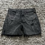 Old Navy  black demin washed OG straight high rise shorts size 8 Photo 0