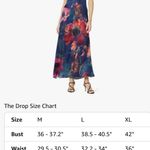 The Drop Women's Cowl Neck Maxi Dress Big Multi Floral Print Size L Photo 2