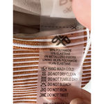 PilyQ NEW  Bikini Citrine Halter Top And Striped Orange Ruched Bottom Size S Photo 7