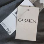 Carmen Marc Valvo Green Blouse NWT Size Small Dark Green Top Photo 5