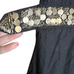 Sue Wong Black Beaded A-line Tiered Cocktail Dress Gold Belt India VTG Y2K Sz 4P Photo 6