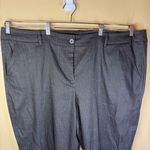 Lane Bryant  Plus Size 28 Charcoal Pleated Wide Leg Trousers Pockets‎ Office Photo 1