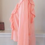 Sweet Pea  Ruffle Long Sleeve Blouse, Coral Size L New w/Tag Photo 1