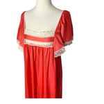 VINTAGE JOLIE GRANDE Lace Trim Maxi Nightgown Dress Pink Size 2X Photo 1