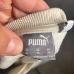 Puma Womens Beige Oversized Embroidered Logo Crewneck Sweatshirt Size XL Photo 4