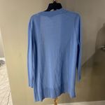Nordstrom Rack Blue Open Front Long Cardigan Sweater Pockets Womenโs Large Photo 2
