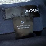 AQUA  Navy Ruffled Faux Suede Skirt, Size Small Photo 3