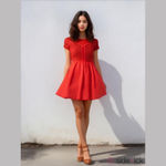 Francesca's Ladelle Red Lace Dress Medium NWT Photo 7