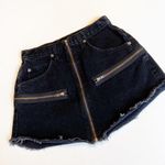 Carmar Black Denim Mini Skirt Size 2 Photo 2