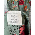 Loco Lindo floral green Boho Sleeveless Sundress dress size S. Photo 7