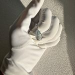 NWT NATURAL 3.73CT TEARDROP AQUAMARINE 18K WHITE GOLD DIAMONDS NECKLACE Photo 14