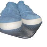 Kate Spade  women’s size 7 blue Lilly ruffle suede round toe slip on sneakers Photo 5