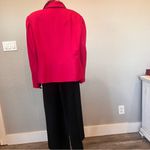 Le Suit  2 Piece Suit Set Pink Blazer and Black Skirt W/scarf - Women 18W Formal Photo 12