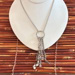 Brighton  Silver Tassel Necklace 17”-19” Photo 0
