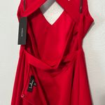 Lulus NWT Katrina Red Strappy Sleeveless Skater Dress Photo 7