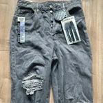 4/$25 NWT S.O.N.G. Ripped Distressed Gray 90s Boyfriend Jeans Sz 7 / 28 Photo 2
