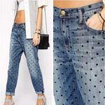 Current/Elliott The Fling Polka Dot Granola Boyfriend Coastal Jea… Photo 1