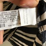 ZARA Striped Button Up V Neck Blouse Sheer Top XS Photo 5