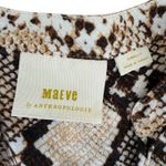 Maeve EUC Anthropologie Juno Snake Print Button Down Long Sleeve Shirt Dress XS Photo 3