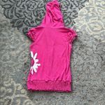 Blu Chic Y2K Terry Cloth Ruched Zip Up Hoodie Pink Small Size undefined Photo 6