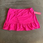 Lilly Pulitzer NWT luxletic Fern Ruffle Skort in Pink Grenadine - Women's Large Photo 1