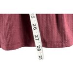 Torrid Babydoll Top Womens 1XL Dusty Rose Textured Jersey Lace Up V Neck Boho Photo 8