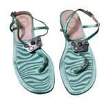 Emilio Pucci  Silk and Crystal Embellished Sandals Size 38 7.5 Photo 0