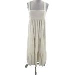 Hunter Bell  Poppy Dress white tiered sz L Photo 3