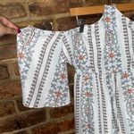 Pretty Little Thing White One Shoulder Floral Romper Playsuit Women's Size US 6 Photo 1