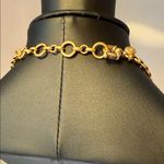 J.Crew  Gold and Crystal Floral Necklace Photo 3