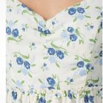 Sweet Baby Jamie Ivory Floral Print Tiered 3/4 Sleeve Midi Dress Size XS White Photo 2