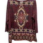 Charter Club Tunic Top Paisley Print 3/4 Sleeve Blouse Elegant 0X Photo 0