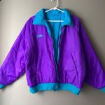 Columbia sz L reversible 90s Vintage purple green puffer jacket Photo 0