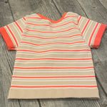 Aerie  athletic Striped Crop Top with Orange Accents Photo 2