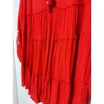 Free People Orange Red Embroidered Boho Floral Spell On You Mini Dress XS Photo 15