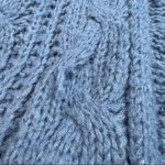 Aerie Blue Soft Loose Knit Open Cardigan Photo 5