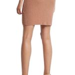EXPRESS NEW super high-waisted cable knit faux wrap mini sweater skirt - large Photo 7