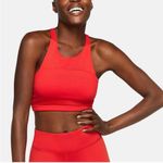 Outdoor Voices  Red TechSweat High Neck Crop Top Sports Bra Photo 0