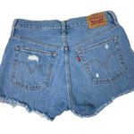 Levi Strauss 501 Denim Blue Jeans u Short Short Daisy Duke Hot Pants Size W28 Hi Photo 5