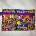 Ipsy  Graffiti cosmetics bag multi colored (purple,yellow,pink,green,blue,orange) Photo 0