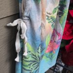 Lucky Brand Vtg Floral Terry Swim Cover Up Dress Matching Headband M-L new Photo 12