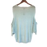 EXPRESS Light Blue Green Cutout Sleeve Sweater Pastel Spring Size Small New Photo 4