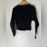 Pilcro  black cotton long sleeve corset style sweatshirt XS Photo 1