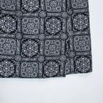 Talbots  Black and White Bandana Print Mini Wrap Skirt NWT Size 10 Wrap Skirt Photo 4