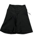 We Wore What  Lace Up Biker Active Short in Black size XS NWT Photo 2