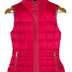 Lilly Pulitzer ‎ Hot Pink Syd Full Zipper Puffer Down Blend Vest Size XXS Photo 0