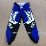 Vintage Answer Racing US BMX Edge Motocross Pants Size 32 90s Y2K Biker Racing Grunge Blue Photo 0